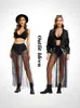 Falda de Tul Transparente,Falda de Malla Negra con Pantalones Cortos