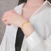 Pulsera de Diseño Nicho Estilo Coreano ins Conejo Cuadrado Marca Pulsera para Mujer Acero Titanio Chapado en Oro de 18K Color Libre Combinable Pulsera de Moda