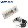 Manijas de plástico, pestillos de metal para gabinetes, manijas de puerta de taquillas, manijas ocultas de metal para cajones de gabinetes, accesorios empotrados