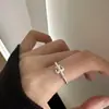 Pulseira Flor de Íris para Mulheres Prata de Lei S925 Prata Brilhante Fosca Simples Doce Pequena Fresca Elegante Combinação de Joias de Mão