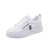 QR666 Zapatillas Casuales Versátiles Malla Transpirable Zapatos Blancos para Mujer 2026 Nuevos Zapatos de Verano para Estudiantes