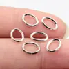 9.5X6.9X1.2Mm 0.15g Plata Antigua Accesorios para Joyería DIY Anillo Ovalado Pequeño Conector Colgante