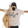 Nuevas camisetas de manga corta para hombre y mujer, tops de media manga sencillos y modernos de estilo coreano para verano, camisetas de marca holgadas casuales y modernas estilo Hong Kong