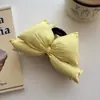 Pinza para el pelo de lazo tridimensional de algodón de diseño único, estilo princesa, pinza de tiburón grande para mujer