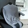 Yangzi Hilo 100% Lana Merino Sin Costuras Ajustado Cuello Alto Mangas Largas Tejido Suéter Básico para Mujer Otoño G111210