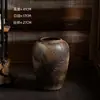 Jarrón de Piso Grande de Cerámica Estilo Chino Nuevo de Jingdezhen, Adorno para Jardín, Jarra de Cerámica Rústica con Aspecto Antiguo, Accesorio para Fotografía, Envío Gratis