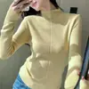 Ankora Red Turtleneck Knit Sweater for Women, Autumn and Winter Inner Layer, Mid-Neck Sweater, Stylish Wine Red Top