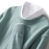 Suéter de Lã Espesso Novo para Homem Outono e Inverno, Suéter de Malha Pulôver de Caxemira Torcida Cor Sólida
