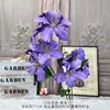 10 Cabezas de Flores Artificiales de Lirio, Flores Artificiales de Seda Terminadas, Arreglos de Piso para Bodas, Flores de Plástico, Arreglos de Boda de Alta Gama