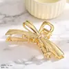 Presilha de Cabelo Moda Francesa Liga Estilo Coreano Parte de Trás da Cabeça Piranha Feminina Acessório de Cabelo Simples Versátil para Mulheres Presilha Grande para Cabelo
