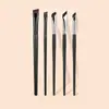 Popular Cepillo para Cejas de Hoja Ultra Fina, Pincel para Bolsas Lacrimales, Pincel de Maquillaje Forma de Hoz, Pincel Delineador para Principiantes, Pincel Delineador Angulado