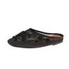 Zapatillas de Malla Transpirables con Bordado de Perlas, Punta Cerrada, para Mujer 2026 Nuevo Estilo Verano Estilo Chino Versátiles Planas