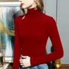 2026 Otoño/Invierno Camiseta Base de Cuello Alto para Mujer de Manga Larga Doble Cara Térmica de Felpa Top Cálido
