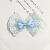 Laço de Renda em Cores de Macaron, Fita de Pérola Iridescente, Acessórios de Cabelo DIY Feitos à Mão em Camadas Duplas, Decorações para Sapatos e Chapéus, Acessórios para Capa de Celular