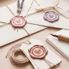 Nueva Corona de Flores de Corazón de Espiga de Trigo Tallado Plano con Adhesivo Sello de Cera de Sellado Colores Ricos Sello de Cera de Sellado para Sobre de Invitación