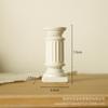 Candelabro de columna romana de resina nórdica, adorno de ángel, escultura para ventana, modelo de habitación, miniaccesorios de tiro, decoraciones suaves