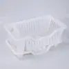 Cesta Drenadora para Tigela e Hashis de Cozinha Prateleira de Armazenamento de Louças Camada Única Grande Capacidade Cesta com Filtro de Água Prateleira de Armazenamento de Plástico Prateleira para Pratos