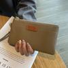Bolso de Mano para Mujer 2024 Nuevo Estilo Bolso de Mano con Gran Capacidad para Monedas, Bolso Creativo de Cuero Genuino para Teléfono, Bolso Tipo Sobre, Portátil