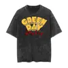 2025 Nova Estação Independente de Exportação Banda de Rock Green Day Camiseta de Algodão Lavado Unissex