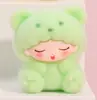 Criativo Cartoon Flocking Yun Meng Meng Acessórios para bonecas de grãos Saco cego vivo Caixa cega Decorações para mesa de escritório Pequenos ornamentos