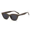 2024 nuevas gafas de sol retro ojo de gato chica popular marco pequeño libro rojo mujer populares en línea protección UV hombres