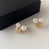 Pendientes de Metal Geométricos Retro con Aguja de Plata S925 para Mujer, Diseño de Nicho, Pendientes de Alta Gama, Lujo Accesible, Pendientes Atmosféricos al Mayoreo