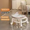 Taburete de Rueda Universal Acrílico Silencioso Polea Infantil Silla Pequeña Doméstico Extraíble Taburete con Ruedas para Sofá Taburete Bajo