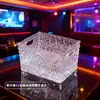 Cubo de Hielo Luminoso Bar Ktv Habitación Privada Led Engrosado Cubo de Cerveza Recargable Cubo de Champán Creativo Cubo de Hielo de Diamante