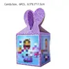 Funda Morada Decoración Fiesta de Cumpleaños Vajilla Banderín Globo Banderín Suministros para Fiesta