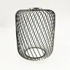 Carcasa de lámpara de viento industrial con patrón de espiral de alambre de hierro, iluminación esférica, ovalada, cilíndrica, con botón simple, fabricada directamente de fábrica