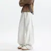 Pantalones Anchos Sueltos de Talla Extra para Hombre en Primavera y Verano con Diseño Estructural Pantalones Casuales Rectos para Personas Altas y Pantalones Deportivos Extensos