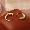 Estilo Popular: Déjame Brillar - Pendientes del Mismo Estilo de Zhao Lusi, Sencillos y de Alta Gama, Accesorios para Orejas de Moda y Elegantes, Ganchos para Orejas Únicos y Distintivos