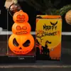 Decorações de Halloween Transfronteiriças Luzes de Abóbora Luzes Eletrônicas de Vela LED Ornamentos de Layout de Atmosfera para Festa de Halloween