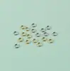 Anillos abiertos y cerrados de plata de ley s925, accesorios para joyería DIY hechos a mano, anillos de conexión para pulseras y collares, al por mayor 18k