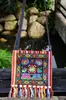 Bolsa de ombro única bolsa de franja bolsa estilo étnico bolsa transversal bolsa de souvenir de viagem bordada Leidezhu Yunnan tecido grosso zíper pequena