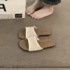 Novas Sandálias Rasteirinhas Versáteis e Lindas de Verão 2026, Chinelos Rasteirinhas Trançados Estilo Férias, Sapatos Femininos da Moda