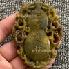 Colgante de Calabaza Estrella de la Suerte Xiu Yu, Placa de Jade Hueca Tallada, Amuleto de Fortuna y Prosperidad para Hombres, Venta al por Mayor Directamente del Fabricante