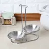 Aço Inoxidável 304 Concha para Sopa e Escumadeira para Panela Quente Suporte de Colheres para Pendurar de Restaurante Suporte para Colheres de Panela Quente Conjunto de Colheres para Sopa de Panela Quente