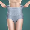 Ropa interior de encaje sexy con cintura alta para mujer, de seda de hielo, sin marcas, cómoda y transpirable, con entrepierna de algodón.