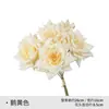 Buquê de Flores Artificiais, Ramo de Rosas para Decoração de Casa, Arranjo de Flores para Sala de Estar, Venda por Atacado de Fábrica, Item Quente de Venda Transfronteiriça