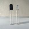 En Stock Botella con Bola Rodante de 3ml 5ml 10ml Vidrio Marrón Transparente Bola de Acero Tapa de Plástico Tapa Negra Sub-Botella
