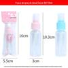 Frasco de spray de álcool Pequeno Spray Pode Garrafas de plástico portáteis Toner cosmético Transparente Garrafa vazia Garrafa de spray de névoa fina de viagem