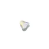 8*9mm Fondo Plano Corazón Torcido Forma Especial Cristal Vidrio Diamante Uñas Arte Joyería Usable Uña DIY Uñas Arte Diamante Destello Mayoreo