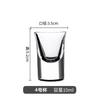Copa de vino blanco de vidrio una Copa creativa Copa Maotai copita copa pequeña de vino dos vasos pequeños de chupito 50ml vaso para licor