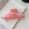 Nuevo Clip de Color Gelatina Patrón Nube Mármol Elegante Clip Tiburón Estilo Festivo Clip para Cola de Caballo Moda Accesorios para el Cabello Venta al por Mayor