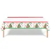 Mantel de copo de nieve transfronterizo, decoraciones para fiestas, decoraciones navideñas, suministros festivos, árbol de Navidad, mantel de plástico impermeable, lindo