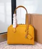 Camada Superior Couro Bovino TC Bolsa Victoria tamanho pequeno Nova Bolsa Boston Bolsa Tote para o Trabalho Grande Capacidade Bolsa de Ombro