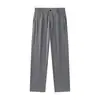 Roupa Masculina Fengshe / Verão 2026 Calça Casual de Perna Larga em Lyocell Tencel Calça Longa Masculina Calça Masculina de Lyocell