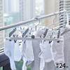 Estante Plegable para Secar Ropa de Estilo Japonés con 24 Ganchos, Estante para Calcetines, Estante para Sombreros, Perchero Multifuncional para Ropa