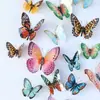36 Mariposas Acuarela Decoración Fiesta de Bodas Día de San Valentín Ramo de Flores Accesorios Decoración de Mariposa Artificial Estéreo 3D
